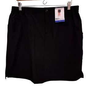 TILLEY Trek Skort Black Size L Sporty Hiking Outdoors Athletic Casual Vacation